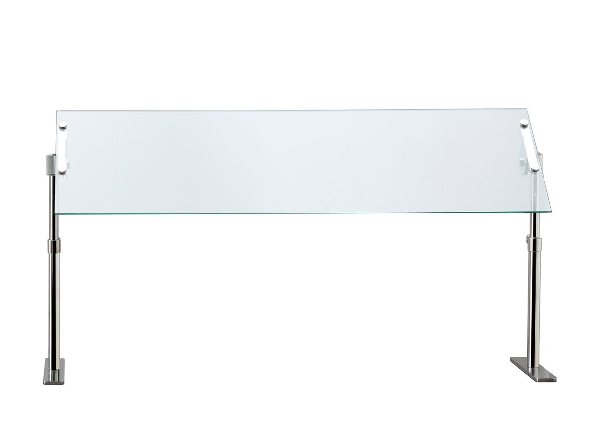 39.25" x 12.5" Sneeze Guard - 2 Legs