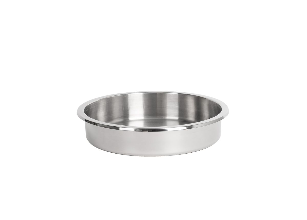 13" Round x 2.5" Stainless Food Pan - 4.75 qt