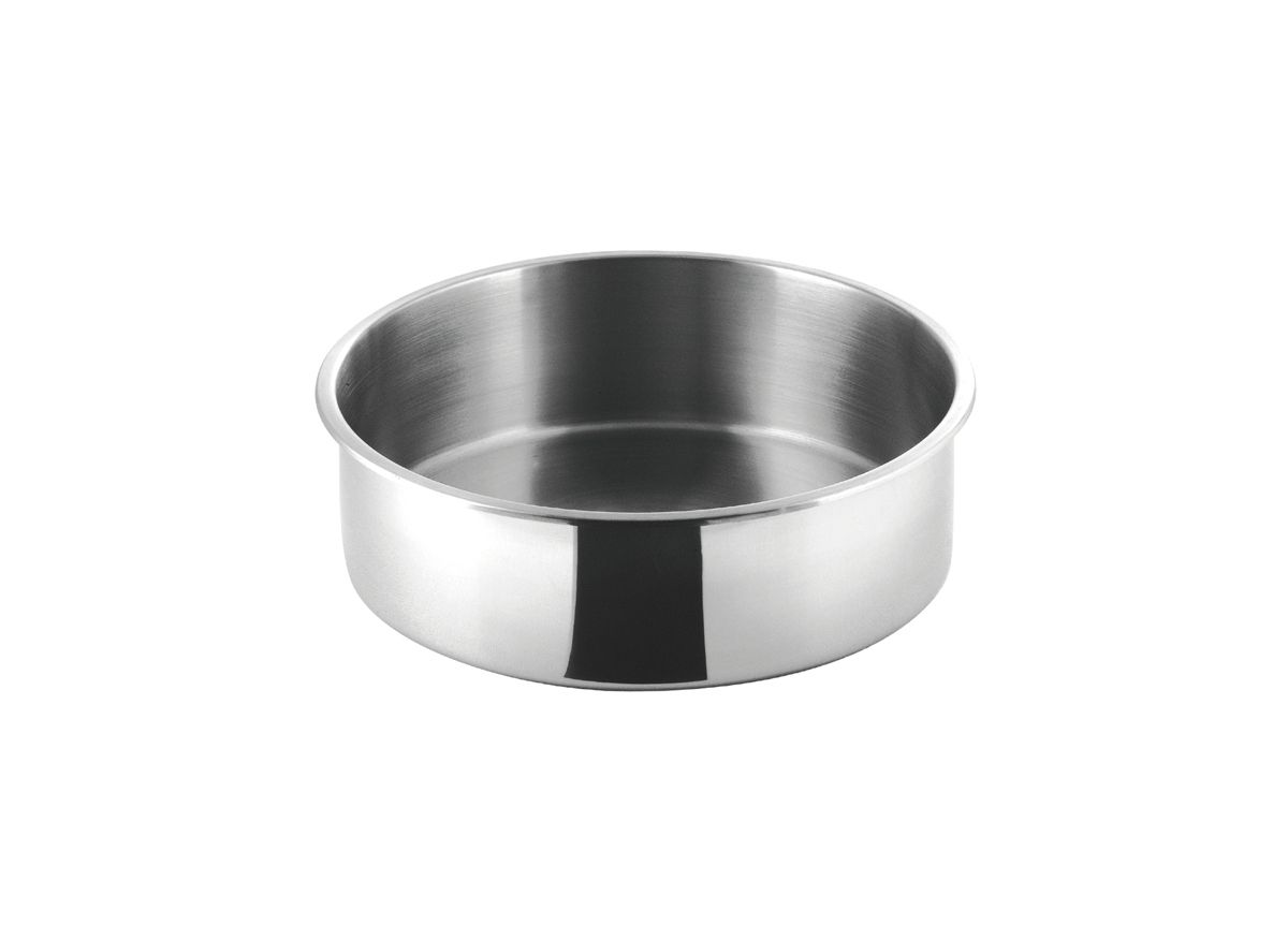 12.75" Round x 3.5" Stainless Water Pan - 6.5 qt