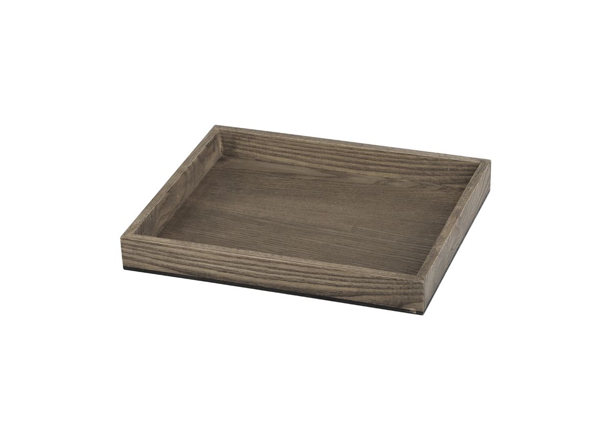 1/2 Size x 1.5" T-Collection Wood Tray - Truffle