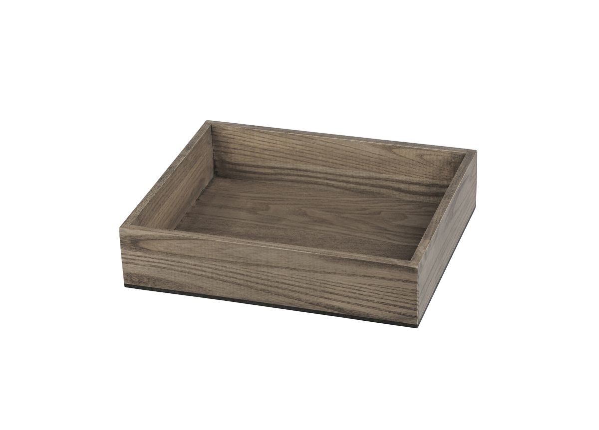1/2 Size x 3" T-Collection Wood Tray - Truffle