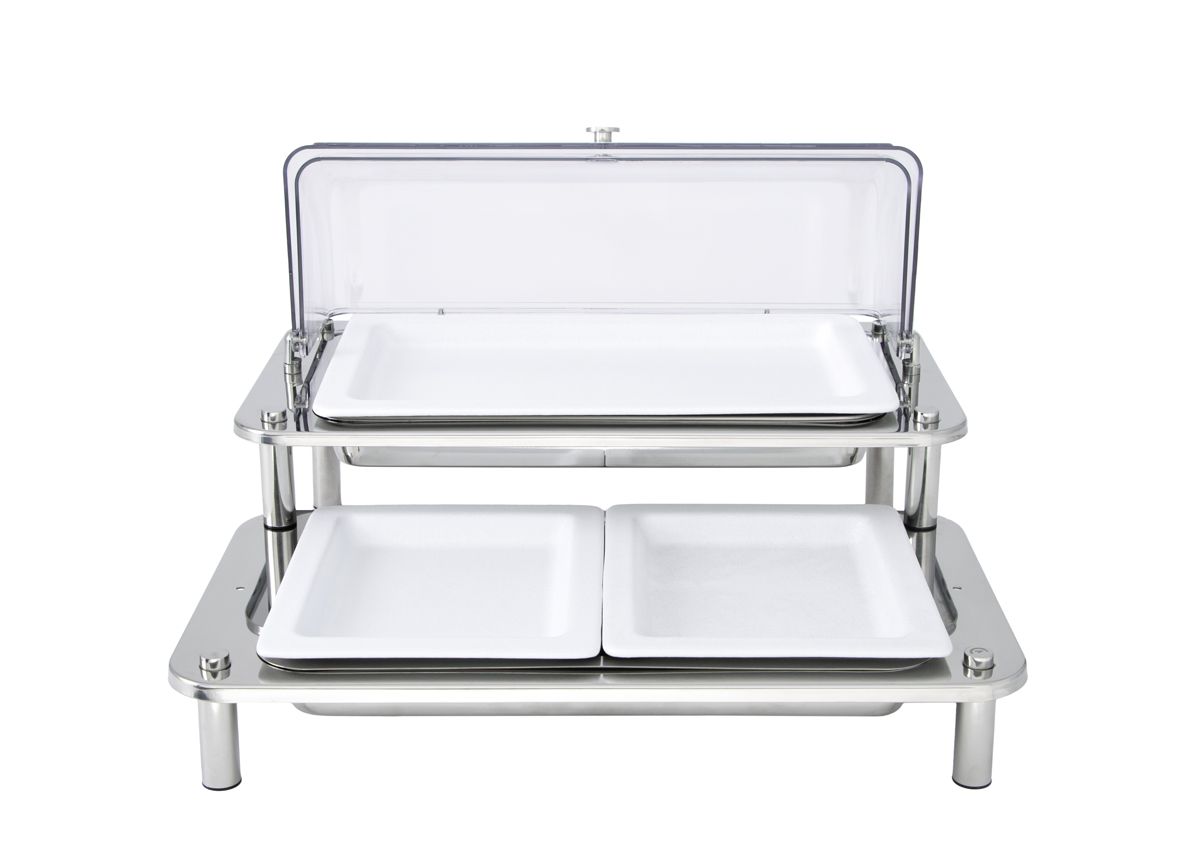 18.75" x 12" Domino Coated Aluminum Cold Tray