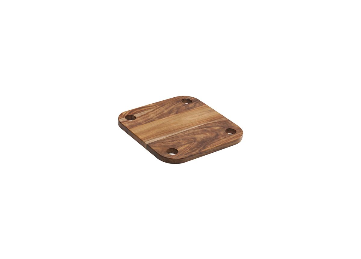 9.75" Square Domino Wood Base