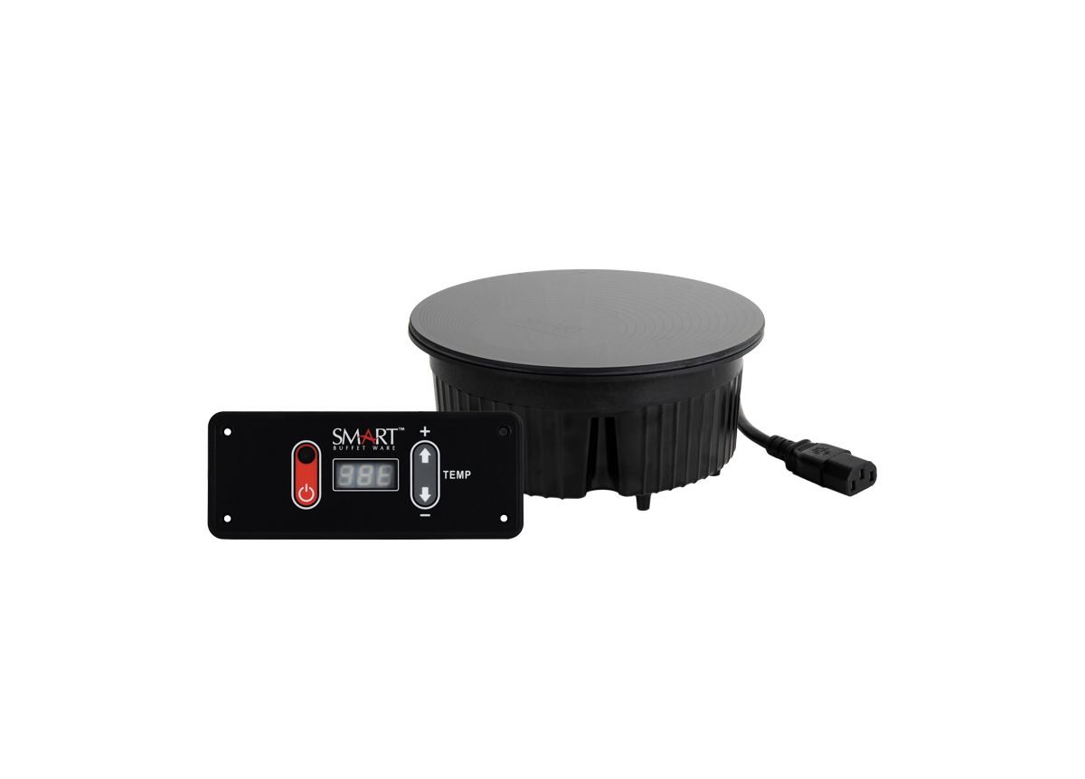 7" Round StellarVolt™ Induction Warmer - 230v - Black