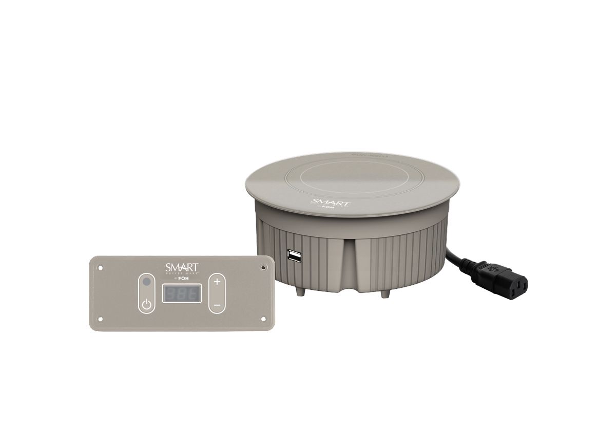 7" Round StellarVolt™ Induction Warmer - 230v - Stone