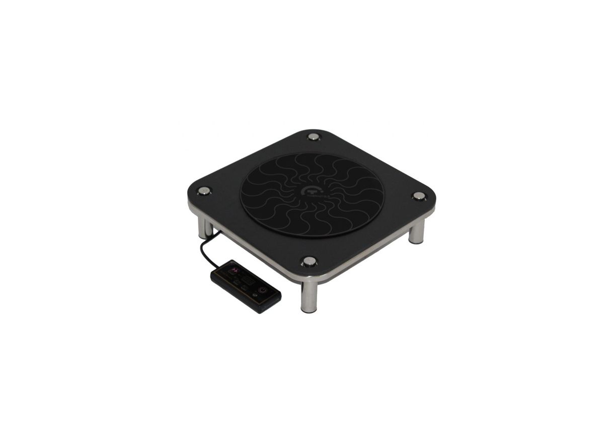 110v Square Domino StellarVolt™ Induction Platform for Artisan Chafer - Black