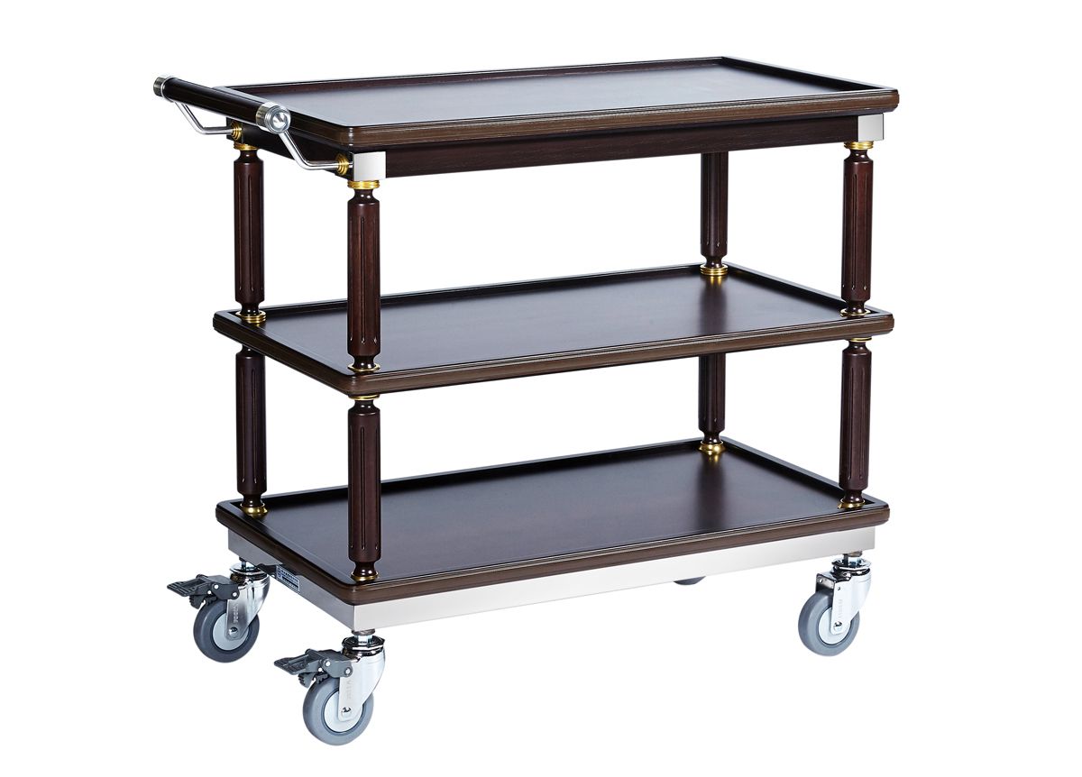 34.75" x 19" Palace Three Tier Service Trolley