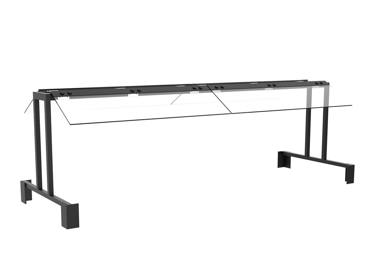 Eco Trolley Sneeze Guard - Double Sided