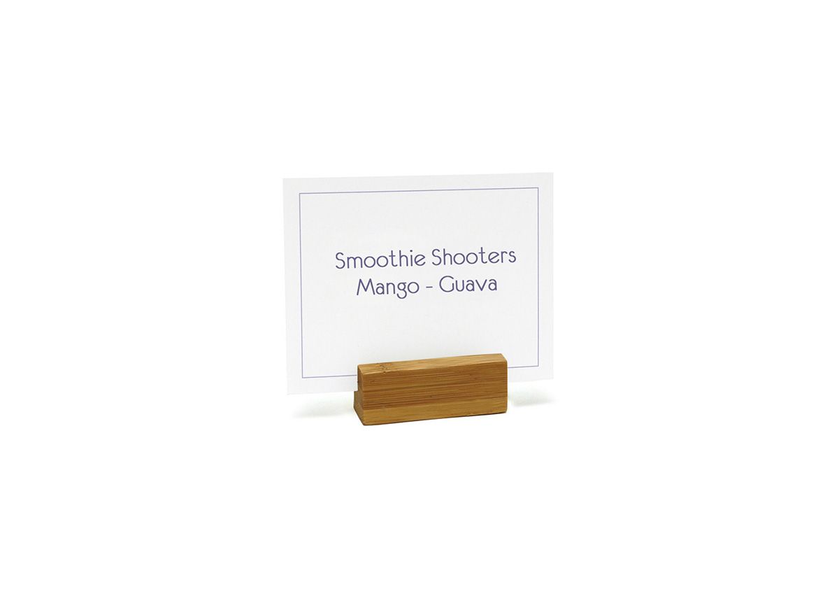 2.25" x 0.75" Bamboo Menu/Sign Holder