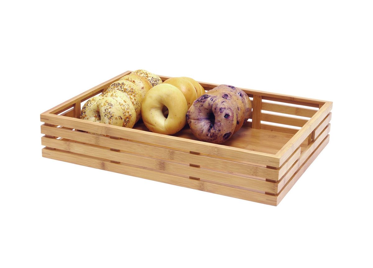 Full Size Bamboo Basket - Shallow