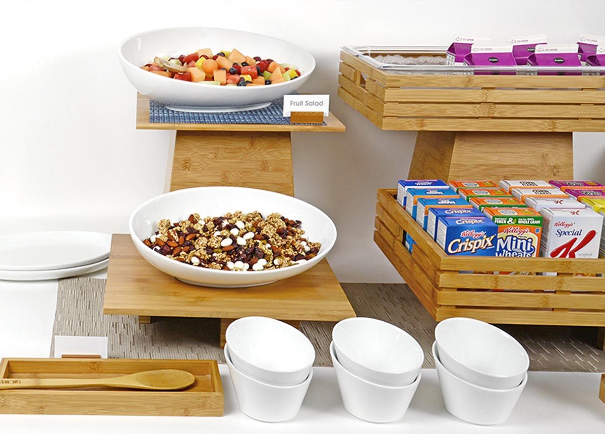 Full Size Bamboo Basket - Shallow