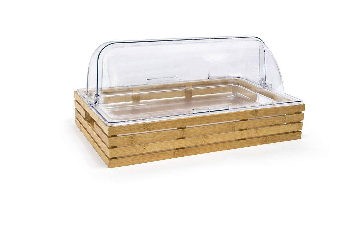 Full Size Bamboo Basket/Pan Set - Shallow and Cover