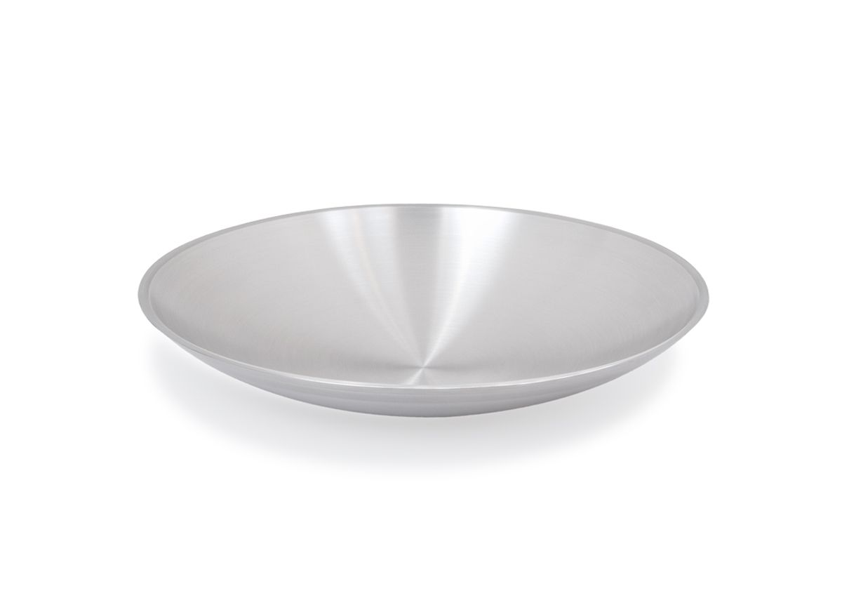 Harmony™ redondo de acero inoxidable cepillado de 19,5" - Plata