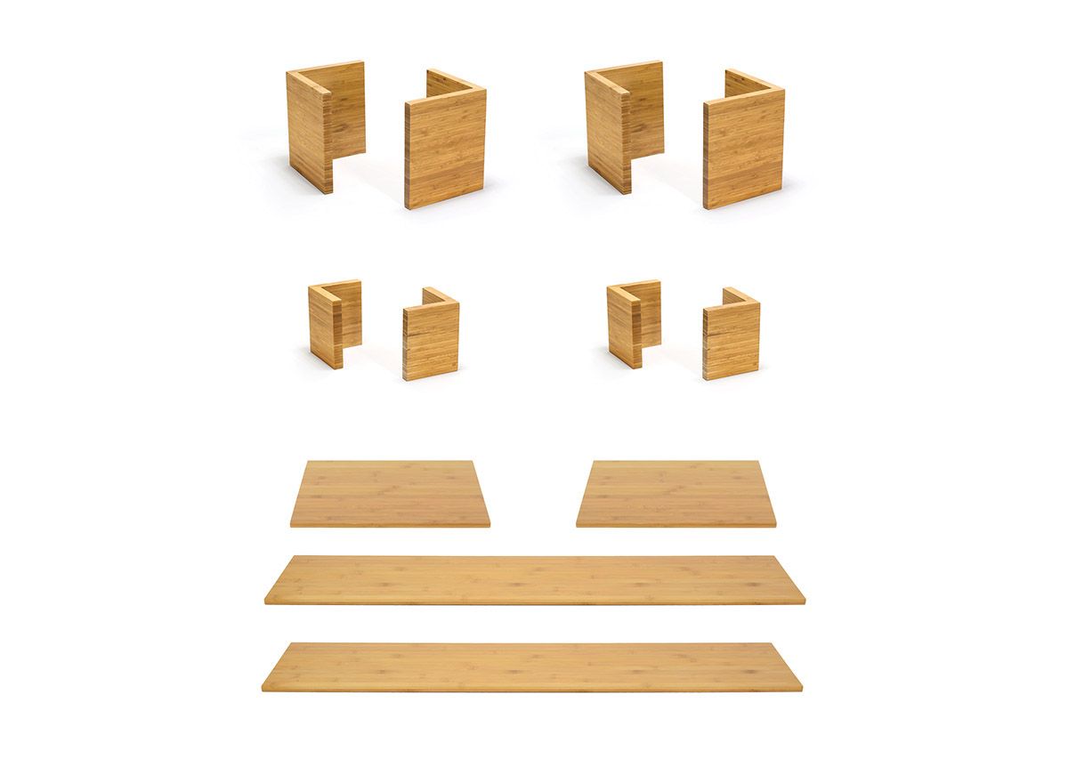 Buffet - Bambú - Bambú natural sobre natural