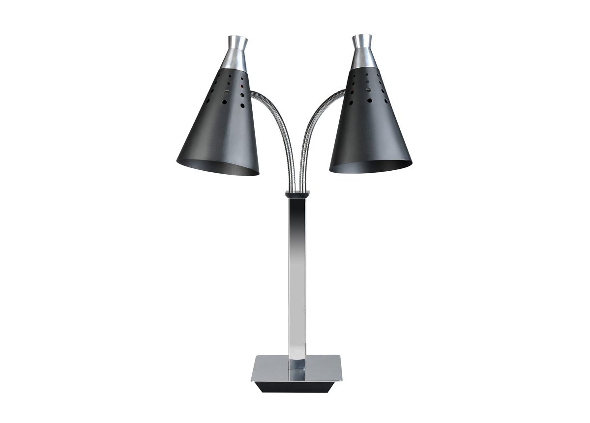 T-Collection Double Heat Lamp - 230v - Matte Black