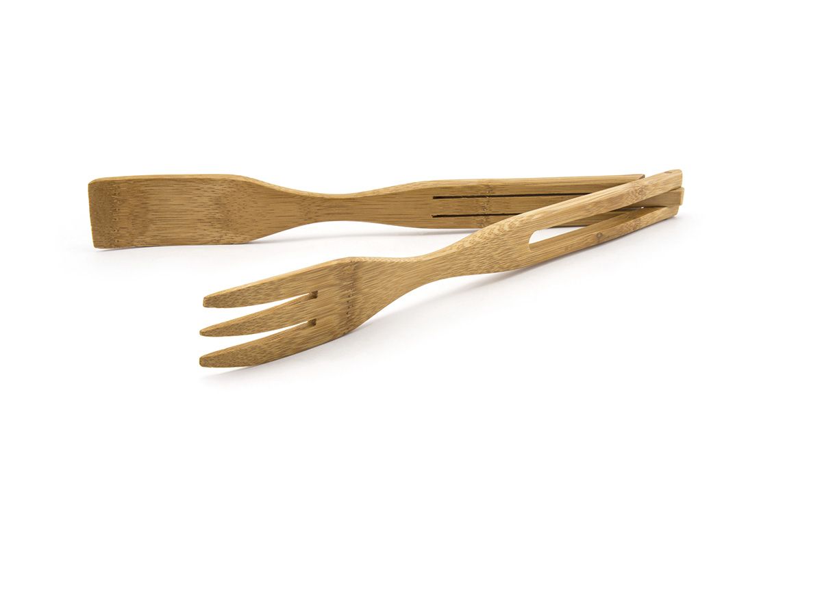 12" Bamboo Tongs