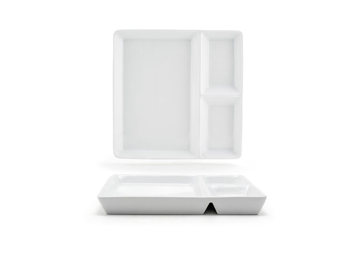 7.5" Square Mod® Divided Plate