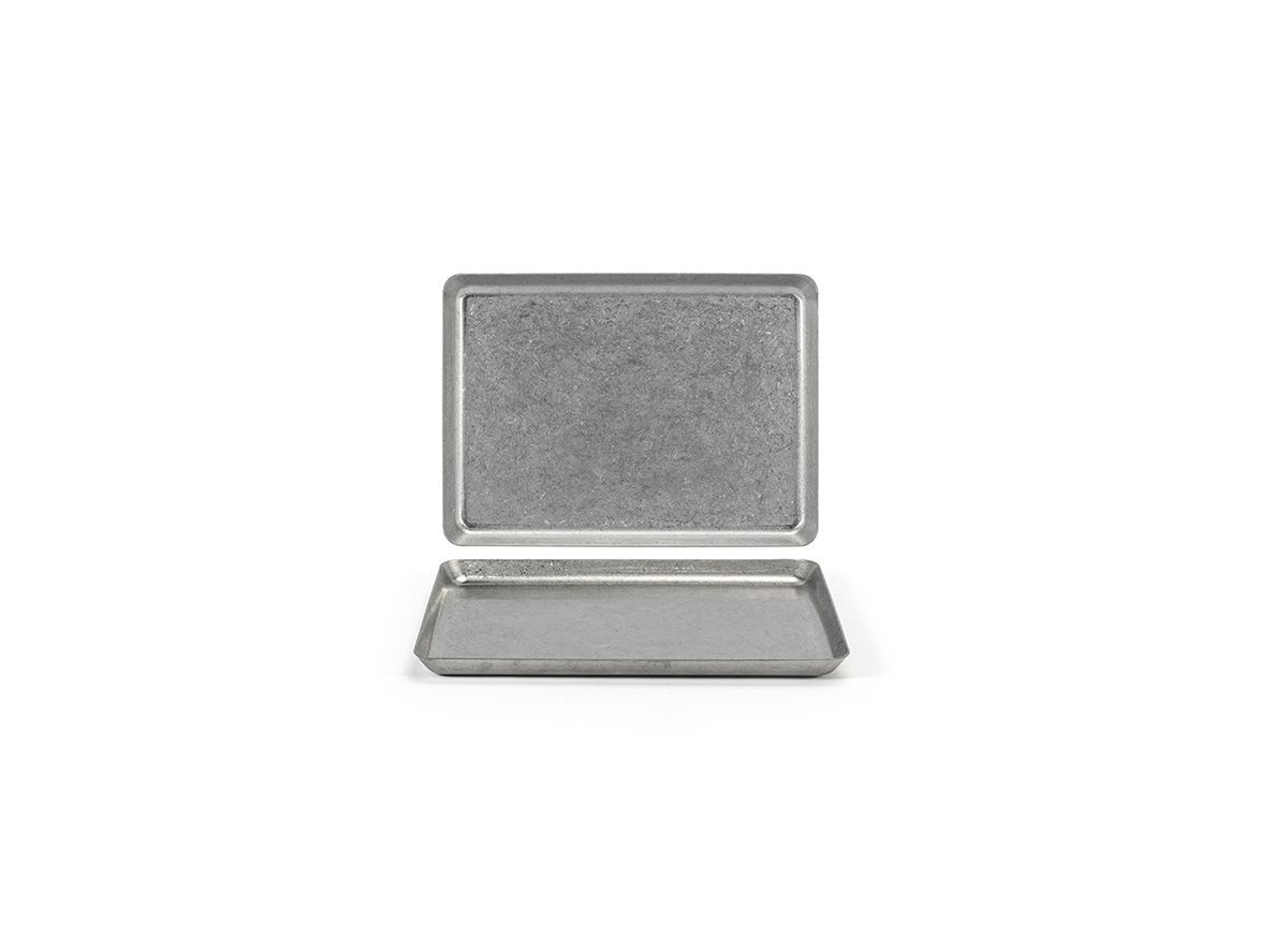 8.25" x 6" Stainless Mod® Plate - Antique