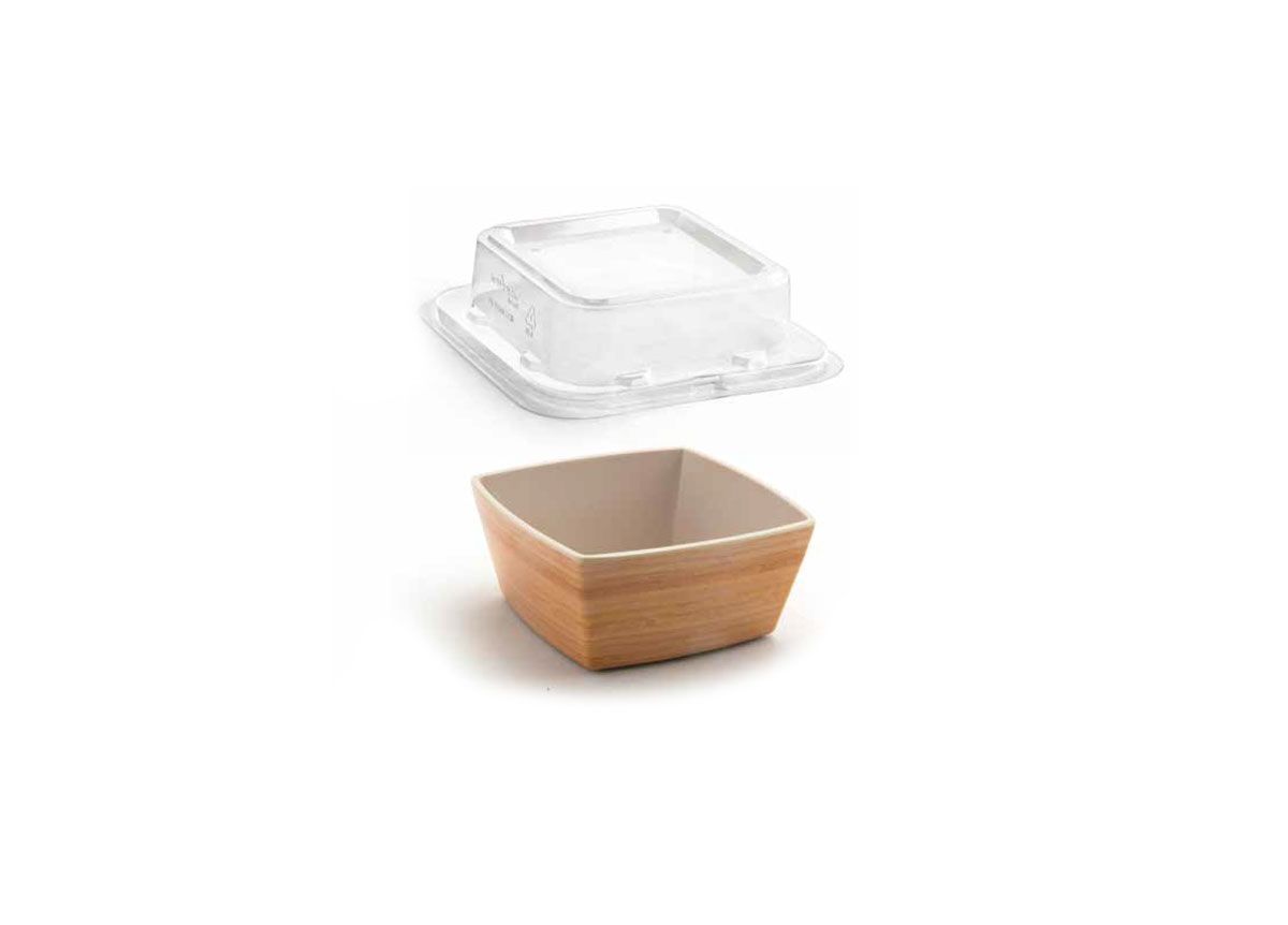 4.5" Square Platewise®  Mod®  Bowl and Cover
