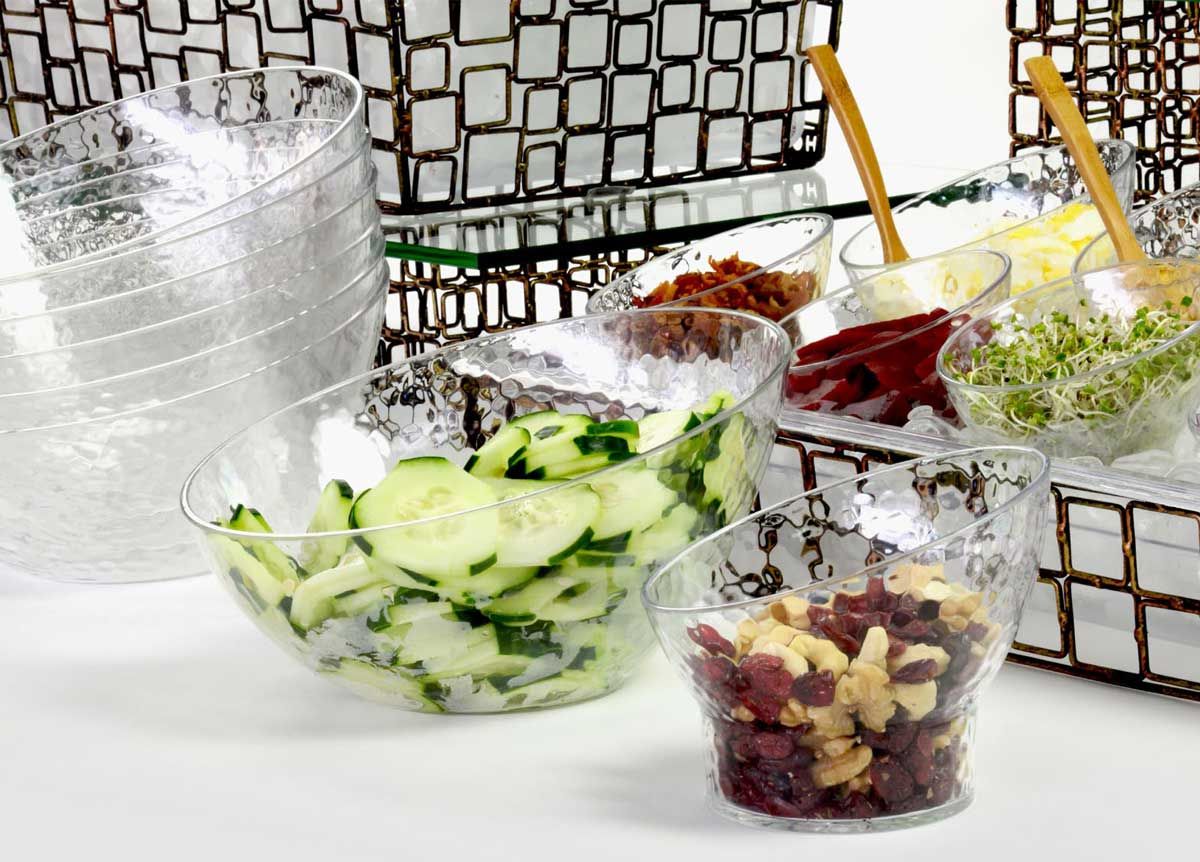 9" Round Drinkwise® Slanted Bowl - 46 oz