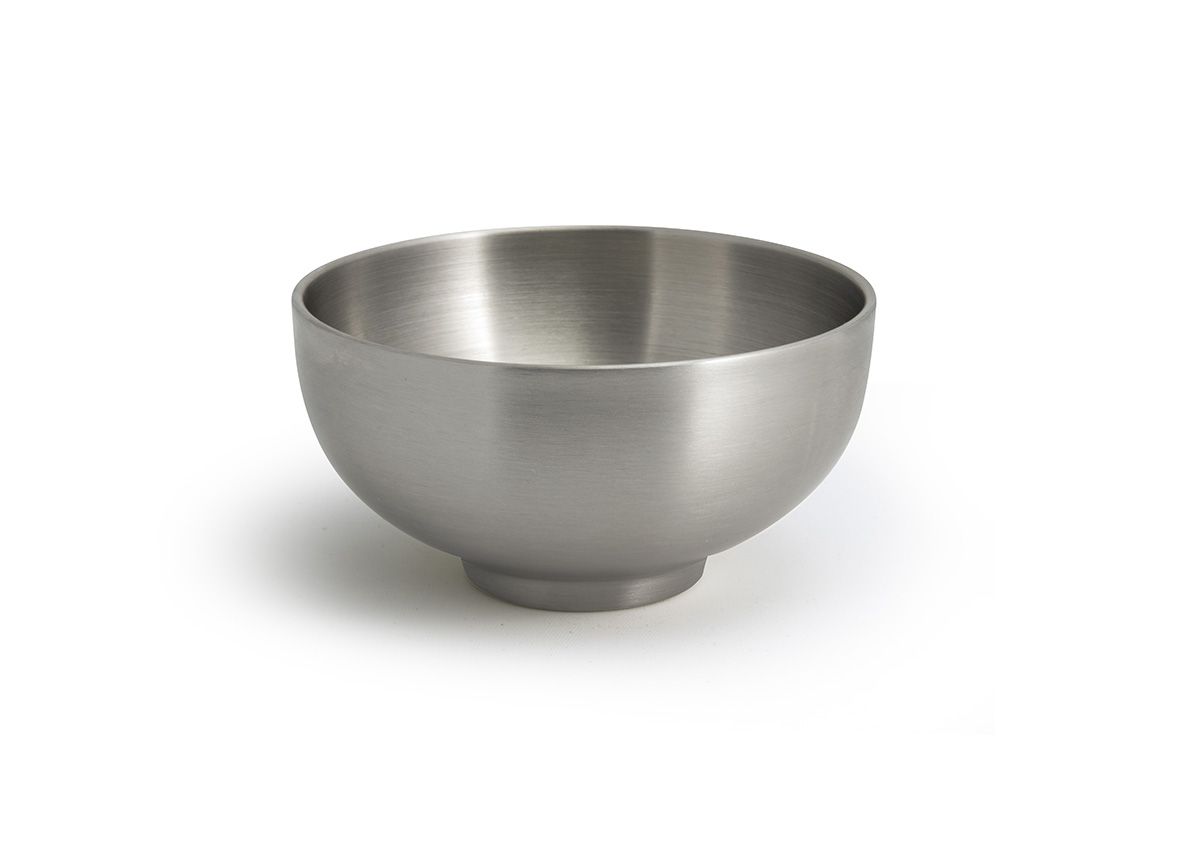 5.5" Round Brushed Stainless Harmony® Bowl - 16 oz - Silver