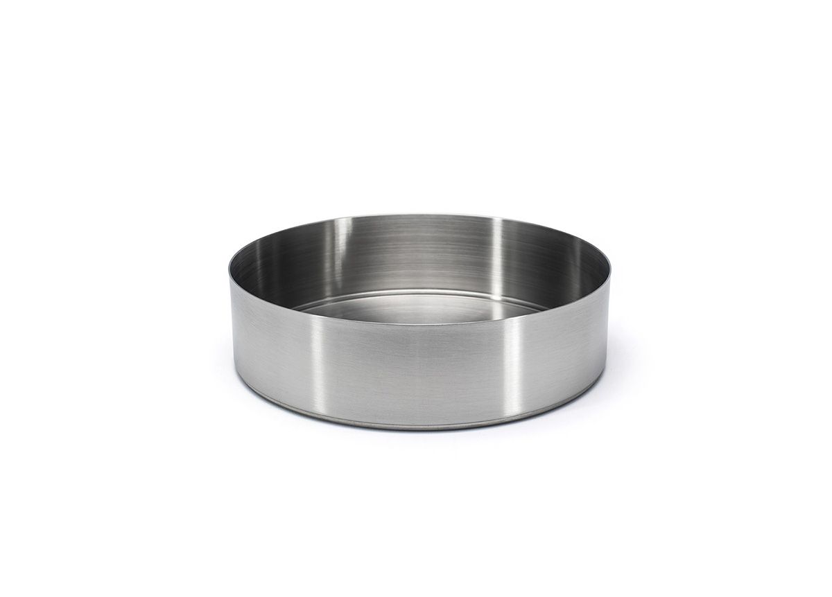 Tazón redondo de acero inoxidable cepillado Soho de 7.5" - 42 oz - Silver