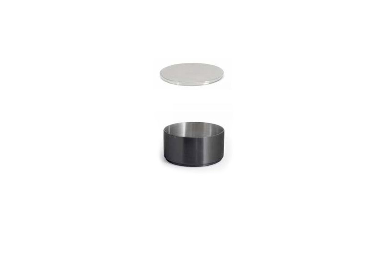 6oz Round Brushed Stainless Soho Ramekin – Matte Black and Cover
