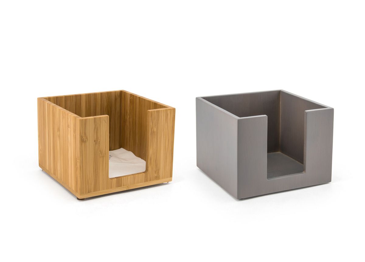 5.5" Square Bamboo Napkin Holder