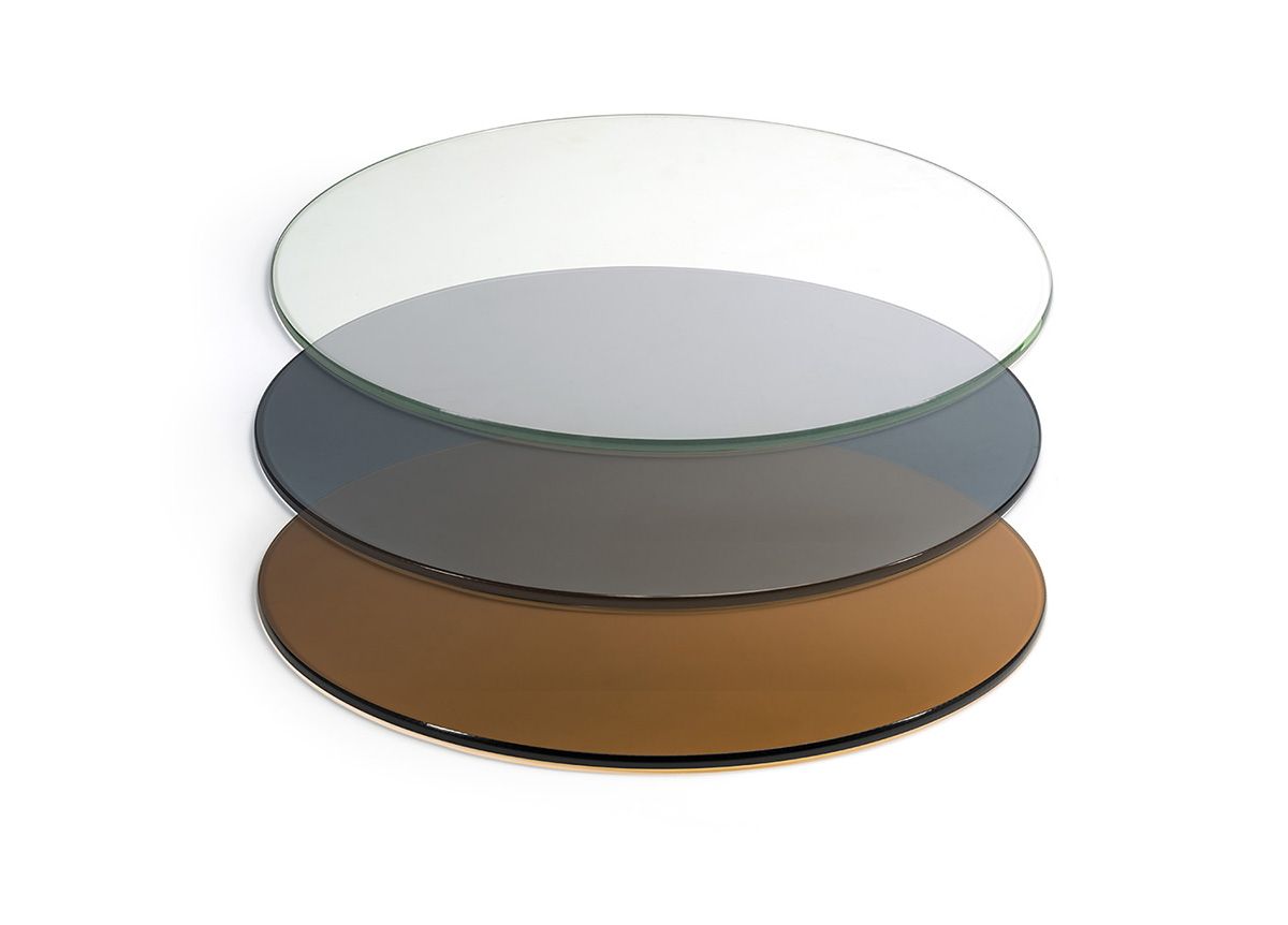 19" Round Tempered Glass Board