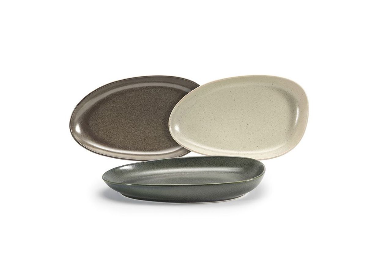 11" Oval Kiln® Plate - Naturals