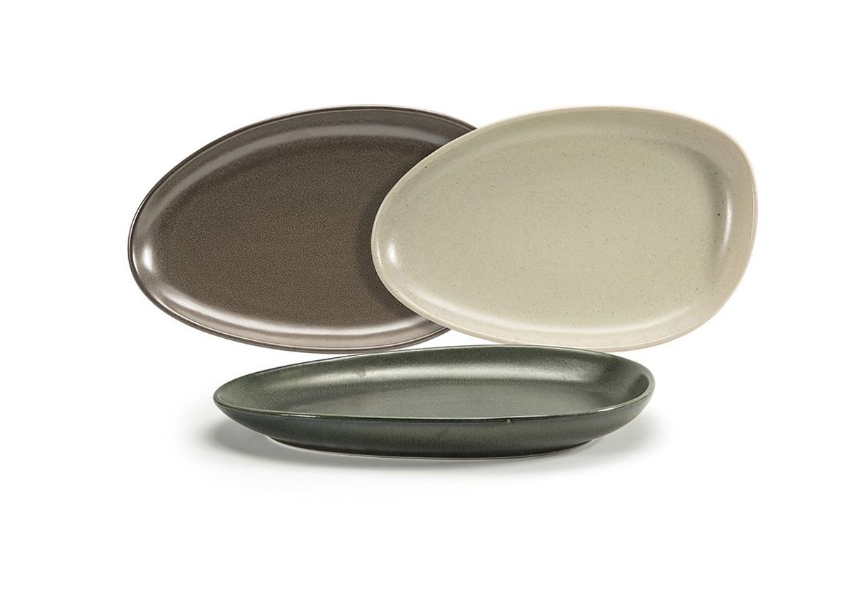 14" Oval Kiln® Platter - Naturals