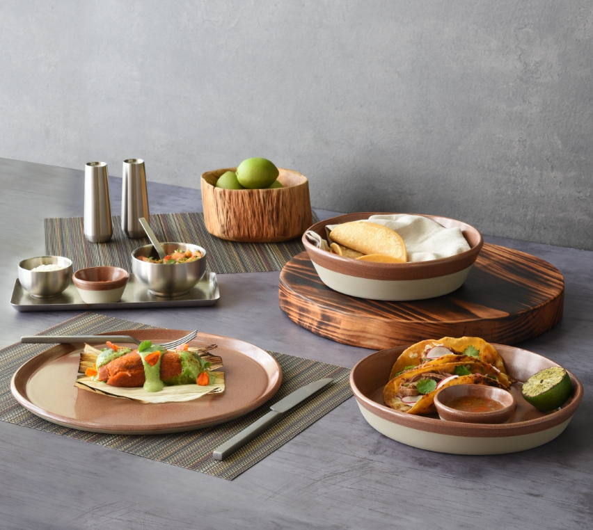 Mezze colored porcelain dinnerware collection | Front of the House
